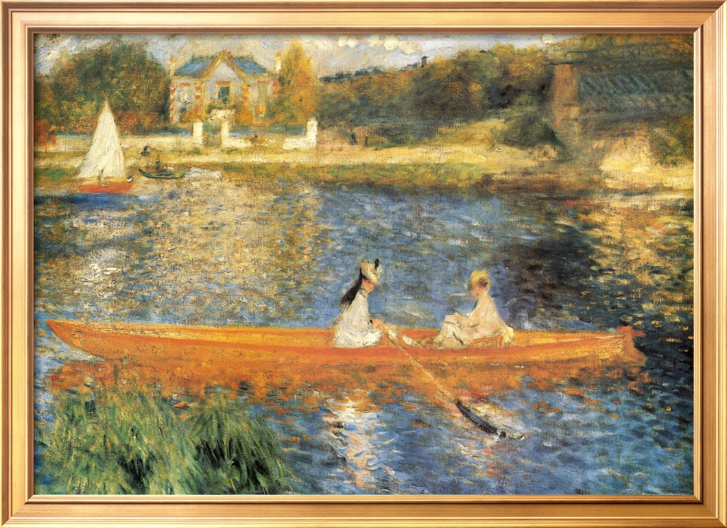 The Seine at Asnieres - Pierre Auguste Renoir Painting